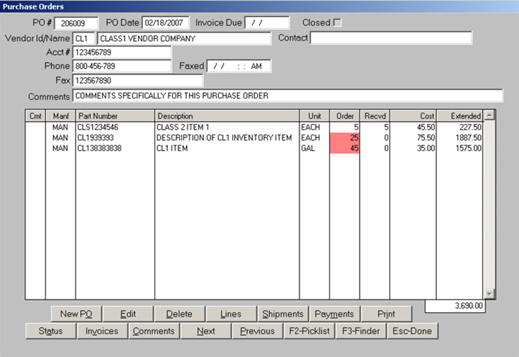 Purchase Order